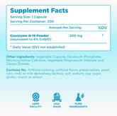Quick Absorption CoQ10 200mg - Coenzyme Q10 200mg Potent Antioxidant for Heart Energy and Aging Support - High Stability CoQ10 Ubiquinone Capsules - Made in a cGMP US Lab (400 Servings)